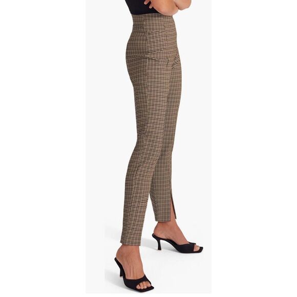 Favorite Daughter The Suits You Plaid High Waist Slit Hem Leggings NWT Size 2 - Picture 3 of 9